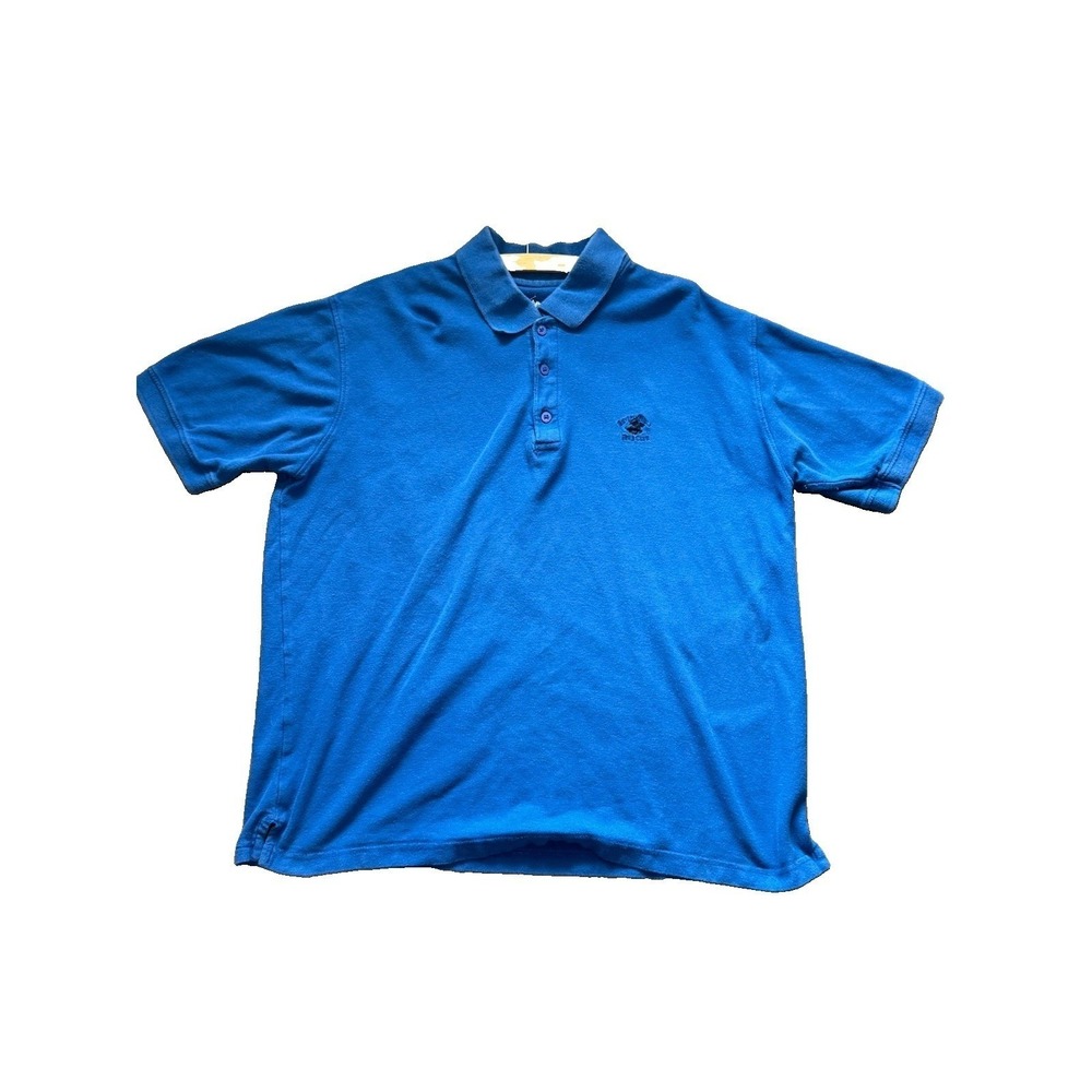 Beverly Hills 2010 Polo Club Men's Blue Short Sleeve Polo Shirt Size L